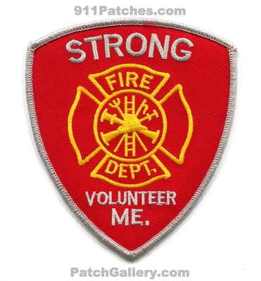 Strong Volunteer Fire Department Patch (Maine)
Scan By: PatchGallery.com
Keywords: vol. dept.