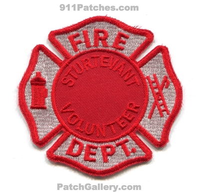 Sturtevant Volunteer Fire Department Patch (Wisconsin)
Scan By: PatchGallery.com
Keywords: vol. dept.