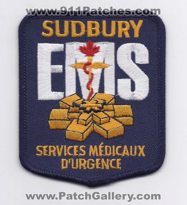 Sudbury EMS (Canada)
Thanks to Paul Howard for this scan.
