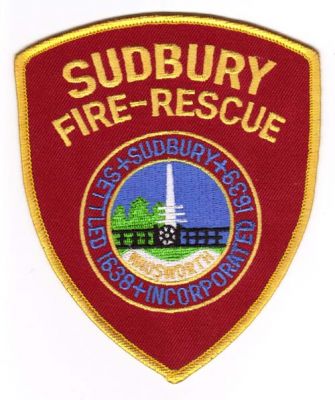Sudbury Fire Rescue
Thanks to Michael J Barnes for this scan.
Keywords: massachusetts