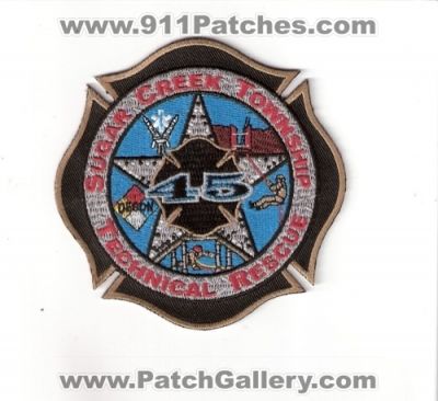 Sugar Creek Township Fire Department Technical Rescue 45 (Indiana)
Thanks to Bob Brooks for this scan.
Keywords: twp. dept.