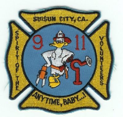 Suisun City Fire
Thanks to PaulsFirePatches.com for this scan.
Keywords: california