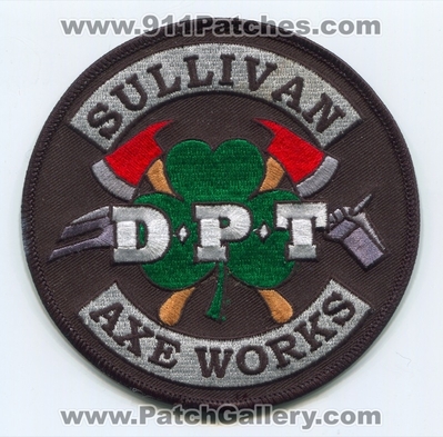 Sullivan Axe Works DPT Fire Department Firefighter Patch (Wisconsin)
Scan By: PatchGallery.com
Keywords: SAW S.A.W. D.P.T. Dept. FF