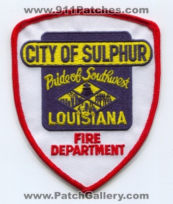 Sulphur Fire Department (Louisiana)
Scan By: PatchGallery.com
Keywords: city of dept. pride of southwest