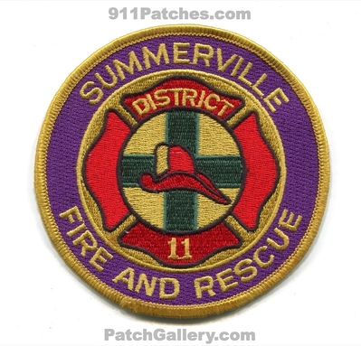 Summerville Fire Rescue Department District 11 Patch (North Carolina)
Scan By: PatchGallery.com
Keywords: and dept. dist.