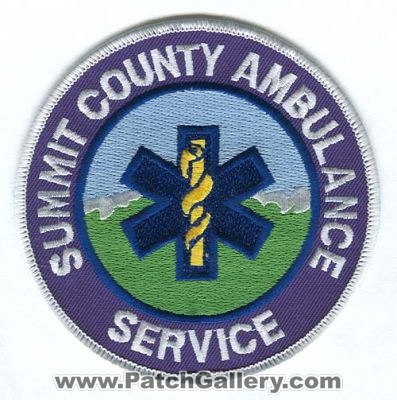 Summit County Ambulance Service Patch (Colorado) (Defunct)
[b]Scan From: Our Collection[/b]
Now Summit Fire EMS
Keywords: co.
