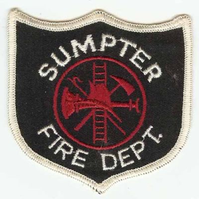 Sumpter Fire Dept
Thanks to PaulsFirePatches.com for this scan.
Keywords: arkansas department