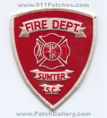 Sumter Fire Department Patch (South Carolina)
Scan By: PatchGallery.com
Keywords: dept. s.c.