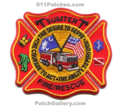 Sumter Fire Rescue Department Patch (South Carolina)
Scan By: PatchGallery.com
Keywords: dept. the desire to serve courage to act the ability to perform