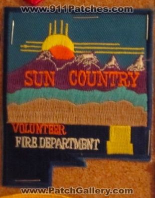 Sun Country Volunteer Fire Department (New Mexico)
Picture By: PatchGallery.com
Thanks to Jeremiah Herderich
Keywords: dept.