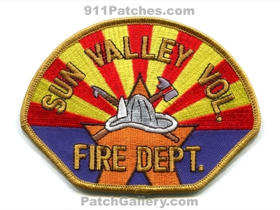 Sun Valley Volunteer Fire Department Patch (Arizona)
Scan By: PatchGallery.com
Keywords: vol. dept.