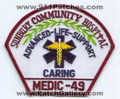 Sunbury Community Hospital Medic 49 (Pennsylvania)
Scan By: PatchGallery.com
Keywords: ems paramedic ambulance advanced life support als caring
