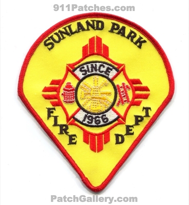 Sunland Park Fire Department Patch (New Mexico)
Scan By: PatchGallery.com
Keywords: dept. since 1966