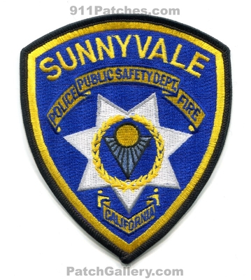 Sunnyvale Public Safety Department Fire Police Patch (California)
Scan By: PatchGallery.com
Keywords: dept. of dps