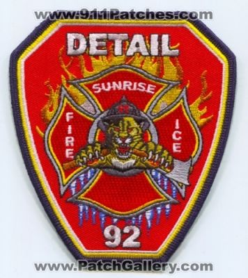 Sunrise Fire Rescue Department Station 92 (Florida)
Scan By: PatchGallery.com
Keywords: dept. company co. detail ice