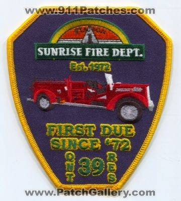 Sunrise Fire Rescue Department Station 39 (Florida)
Scan By: PatchGallery.com
Keywords: dept. company co. qnt quint truck rescue 1 first due since '72