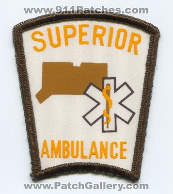 Superior Ambulance EMS Patch (Connecticut)
Scan By: PatchGallery.com
Keywords: emt paramedic