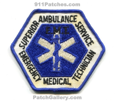 Superior Ambulance Service Emergency Medical Technician EMT EMS Patch (Illinois)
Scan By: PatchGallery.com
Keywords: e.m.t. services
