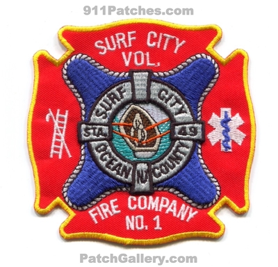 Surf City Volunteer Fire Company Number 1 Station 49 Ocean County Patch (New Jersey)
Scan By: PatchGallery.com
Keywords: vol. co. no. #1 department dept. sta.