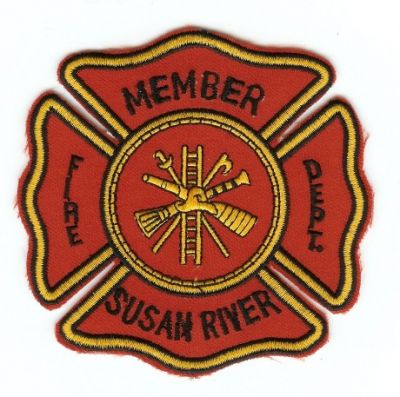Susan River Fire Dept
Thanks to PaulsFirePatches.com for this scan.
Keywords: california department member