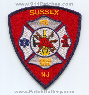 Sussex Fire Department Patch (New Jersey)
Scan By: PatchGallery.com
Keywords: dept. fd nj since 1896