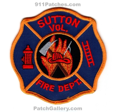 Sutton Volunteer Fire Department Patch (Nebraska)
Scan By: PatchGallery.com
Keywords: vol. dept.