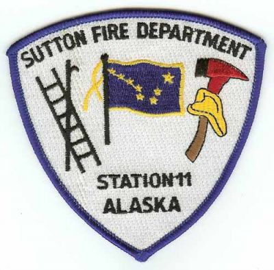 Sutton Fire Department Station 11
Thanks to PaulsFirePatches.com for this scan.
Keywords: alaska