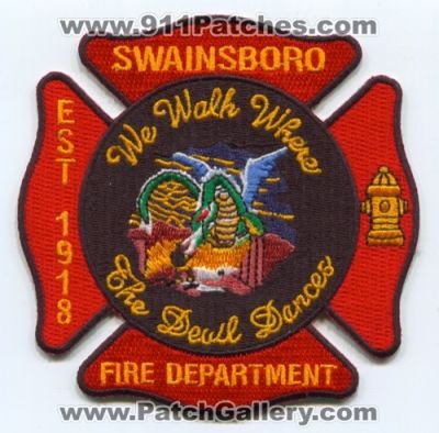 Swainsboro Fire Department (Georgia)
Scan By: PatchGallery.com
Keywords: dept. we walk where the devil dances