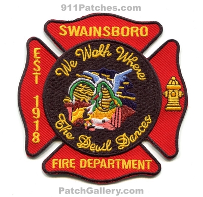 Swainsboro Fire Department Patch (Georgia)
Scan By: PatchGallery.com
Keywords: dept. we walk where the devil dances est 1918