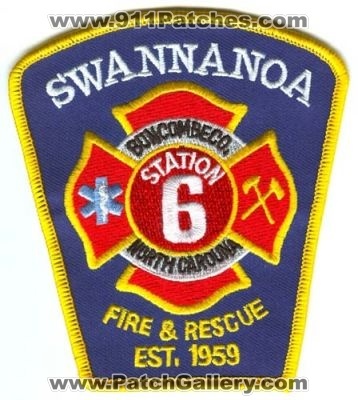 Swannanoa Fire and Rescue Department Station 6 (North Carolina)
Scan By: PatchGallery.com
Keywords: & dept. buncombe co. county