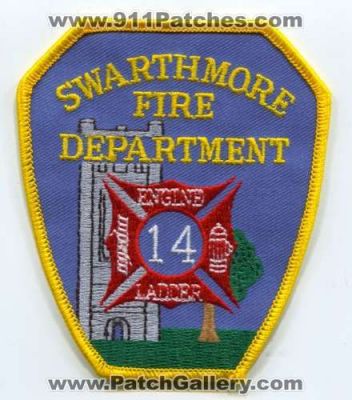 Swarthmore Fire Department Engine 14 Ladder 14 (Pennsylvania)
Scan By: PatchGallery.com
Keywords: dept. company station