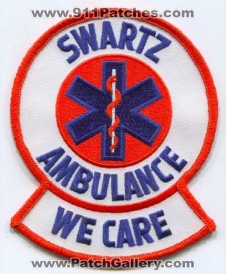 Swartz Ambulance (Michigan)
Scan By: PatchGallery.com
Keywords: ems emt paramedic we care