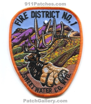 Sweetwater County Fire District Number 1 Patch (Wyoming)
Scan By: PatchGallery.com
Keywords: co. dist. no. #1 department dept.