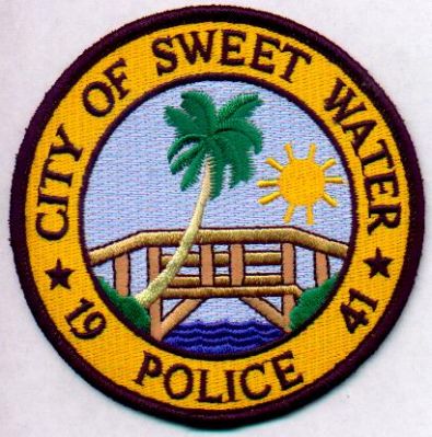 Sweetwater Police
Thanks to EmblemAndPatchSales.com for this scan.
Keywords: florida city of