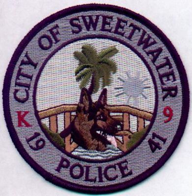 Sweetwater Police K-9
Thanks to EmblemAndPatchSales.com for this scan.
Keywords: florida city of k9