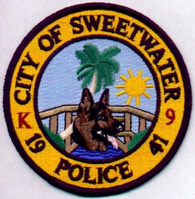 Sweetwater Police K-9
Thanks to EmblemAndPatchSales.com for this scan.
Keywords: florida city of k9