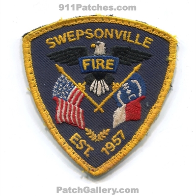 Swepsonville Fire Department Patch (North Carolina)
Scan By: PatchGallery.com
Keywords: dept. est. 1957