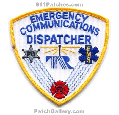 TR Emergency Communications Dispatcher Patch (UNKNOWN STATE)
Scan By: PatchGallery.com
Keywords: 911 fire department dept. fd police pd ems ambulance