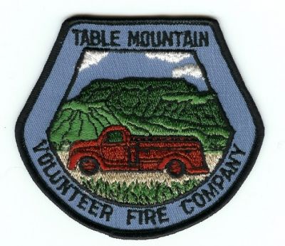 Table Mountain Volunteer Fire Company
Thanks to PaulsFirePatches.com for this scan.
Keywords: california