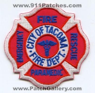 Tacoma Fire Department Paramedic Patch (Washington)
Scan By: PatchGallery.com
Keywords: city of dept. emergency rescue