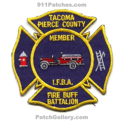 Tacoma Pierce County Fire Buff Battalion Member IFBA Patch (Washington)
Scan By: PatchGallery.com
Keywords: co. i.f.b.a. department dept.