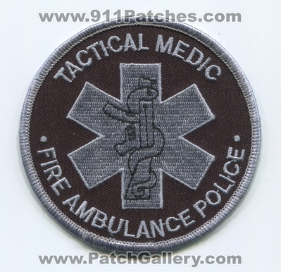 Tactical Medic Fire Ambulance Police Patch (UNKNOWN STATE)
Scan By: PatchGallery.com
Keywords: paramedic ems swat tems