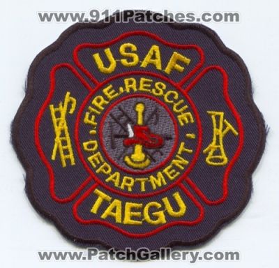 Taegu Fire Rescue Department USAF (Korea)
Scan By: PatchGallery.com
Keywords: dept. military
