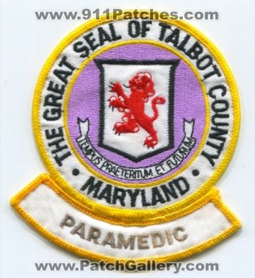 Talbot County Paramedic (Maryland)
Scan By: PatchGallery.com
Keywords: ems the great seal of