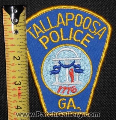 Tallapoosa Police Department (Georgia)
Thanks to Matthew Marano for this picture.
Keywords: dept. ga.