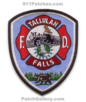 Tallulah Falls Fire Department Patch (Georgia)
Scan By: PatchGallery.com
Keywords: dept. bear train