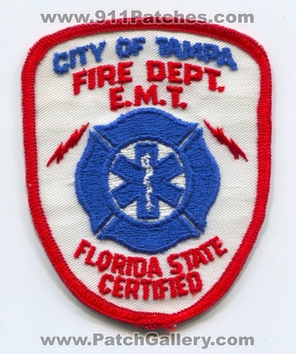 Tampa Fire Department EMT Patch (Florida)
Scan By: PatchGallery.com
Keywords: city of dept. emergency medical technician e.m.t. ems ambulance state certified