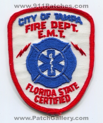 Tampa Fire Department EMT Patch (Florida)
Scan By: PatchGallery.com
Keywords: city of dept. emergency medical technician e.m.t. ems ambulance state certified
