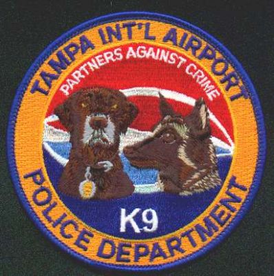 Tampa International Airport Police Department K-9
Thanks to EmblemAndPatchSales.com for this scan.
Keywords: florida k9