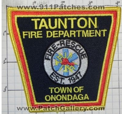 Taunton Fire Rescue Department (New York)
Thanks to swmpside for this picture.
Keywords: dept. town of onondaga